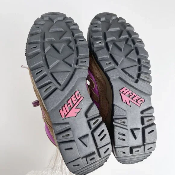 Vintage Hi-Tec | Brown Purple Leather Hiking Sneaker / Ankle Boot | 6.5 - Picture 9 of 9